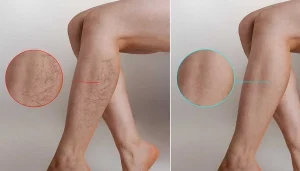Spider Veins Treatmetn Before and After